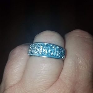 Swarovski ombre crystal ring